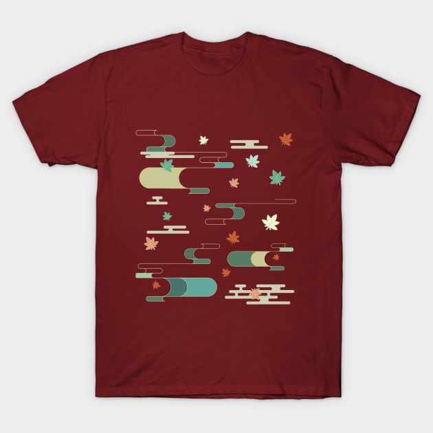 Kazuha Genshin Impact, Japanese maple pattern T-Shirt by Arabbbit